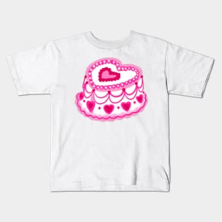 pink heart cake Kids T-Shirt